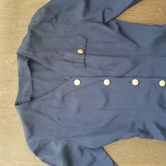 Vintage navy shirt dress - Picture 4 of 7